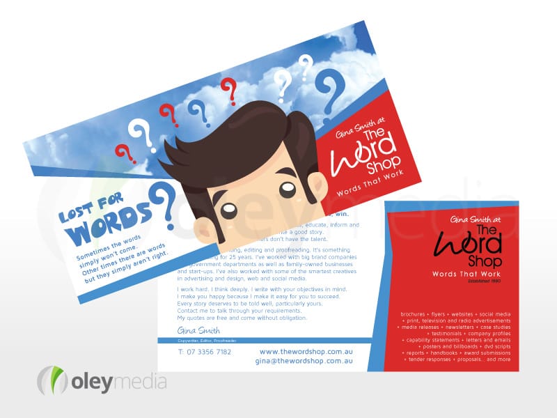 2 sided DL Flyer Design - The Word Shop