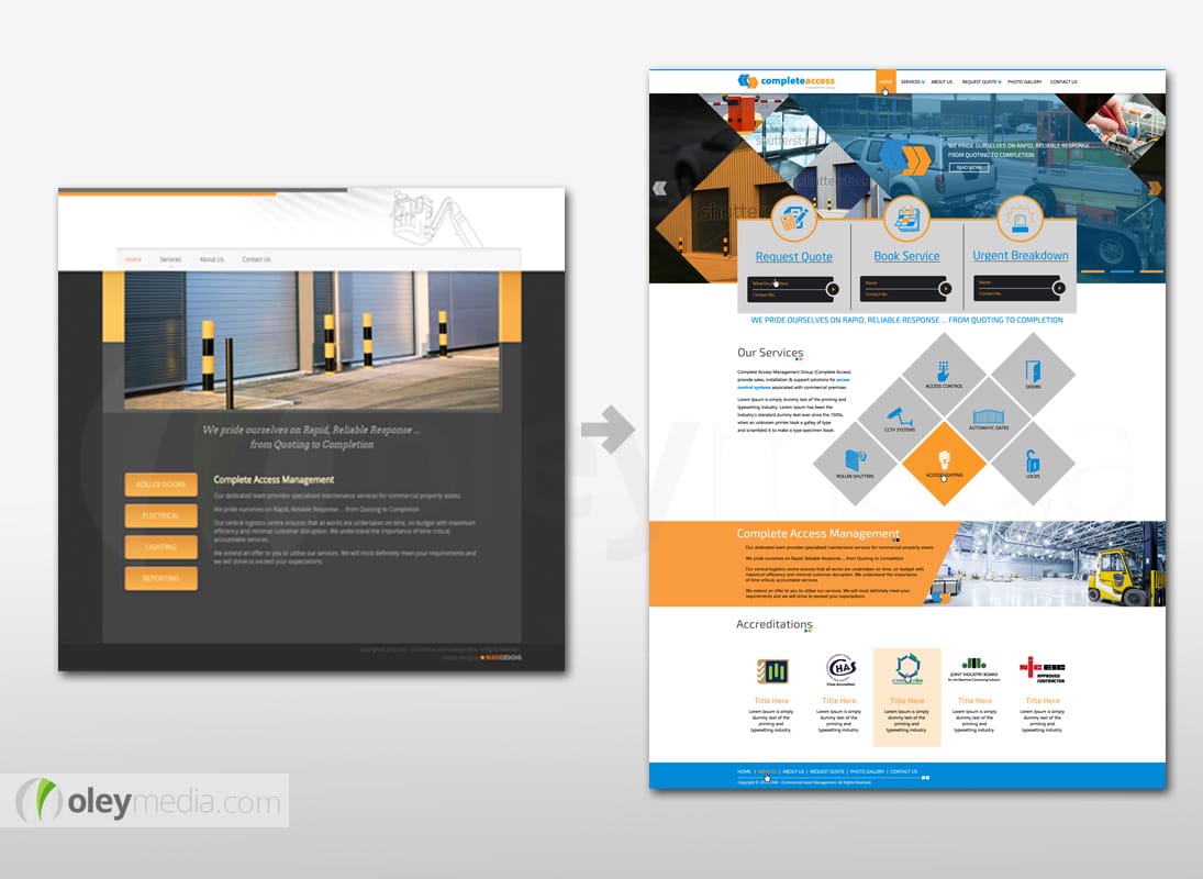 Website Design Makeover - Complete Access