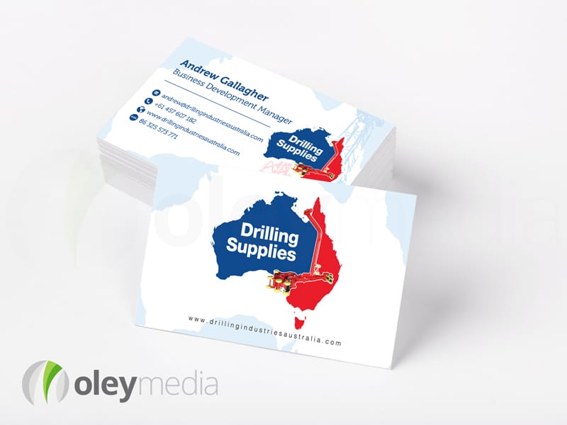 Drilling Supplies Business Card Design