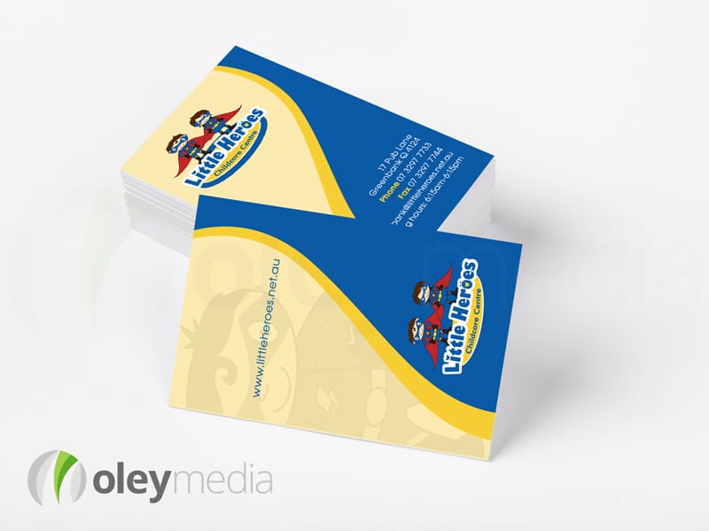 Little Heroes Childcare Centre Business Card Design