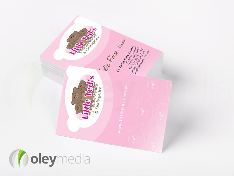 Little Teds Childcare Centre Business Card Design