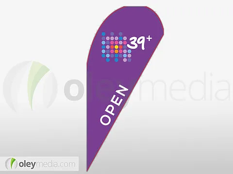 39Plus Tear Drop Banner