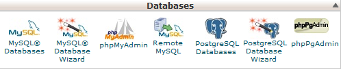 Access CPanel databases
