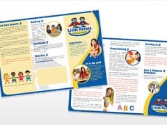 Little Heroes 6pg DL Brochure Design