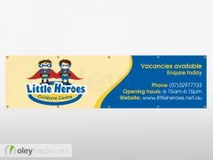 Little Heroes Outdoor Vinyl Banner
