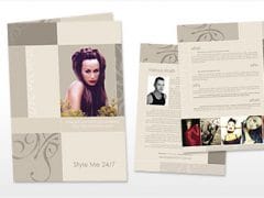 Marcus 4pg A4 Brochure Design Price List