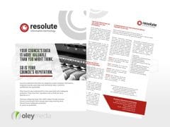 Resolute IT A4 Flyer Design