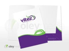 Vitez Cleaning Solutions Presentation Folder Design