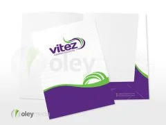 Vitez Cleaning Solutions Presentation Folder Design