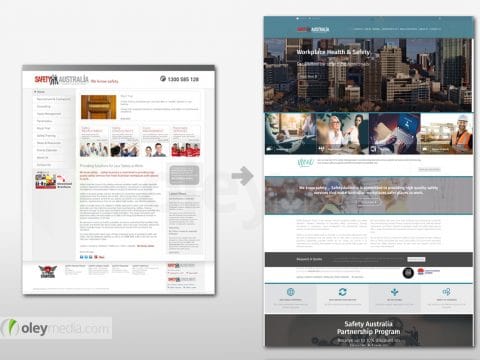 Website Design Makeover Safety Australia Group