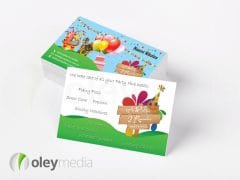 a party 2 remember business card design