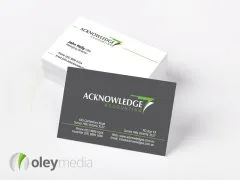 acknowledge accounting business card design