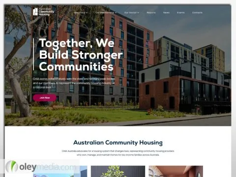 Australian Community Housing Website Design