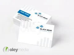 black bear business card design