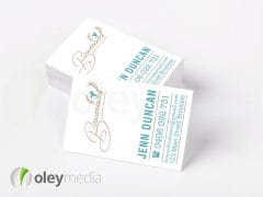 bowerbird business card design