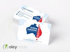 drilling industries business card design