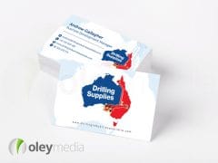 drilling supplies business card design