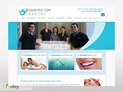 Essential Care Website Design