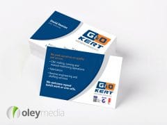 go kert business card design