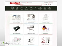 Janome Website Design