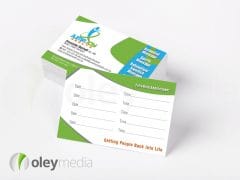 jump for joy health business card design