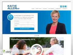 Katie Allen MP Website Design