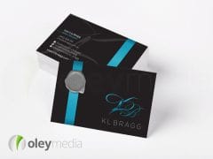 kl bragg business card design