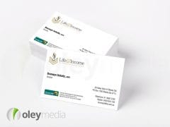 life and income insurance solutions business card design