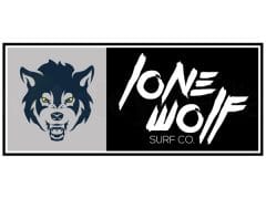 lone wolf surf co logo design