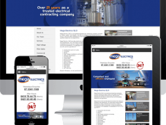 Mega Electrics Mobile Responsive Website Design