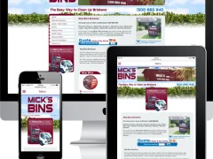 Micks Bins Mobile Responsive Website Design