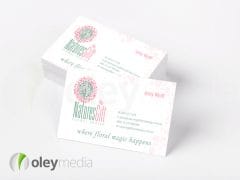 natures gift floral design business card design