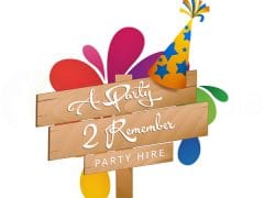 party 2 remember logo design