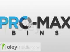 pro max bins logo design