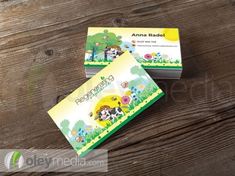 regenerating resilience business card design