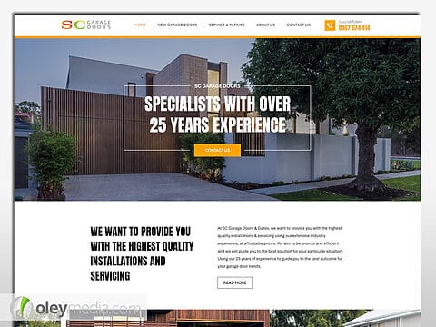 SC Doors Website Design