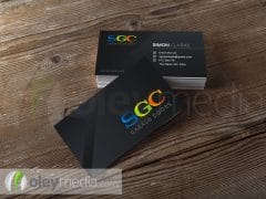 sgc garages business card design