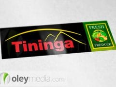 tininga fresh produce logo design